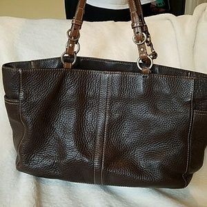 Coach leather tote